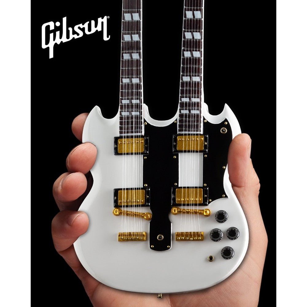 GIBSON ギブソン - SG EDS - 1275 Doubleneck White / ミニチュア楽器 - PGS